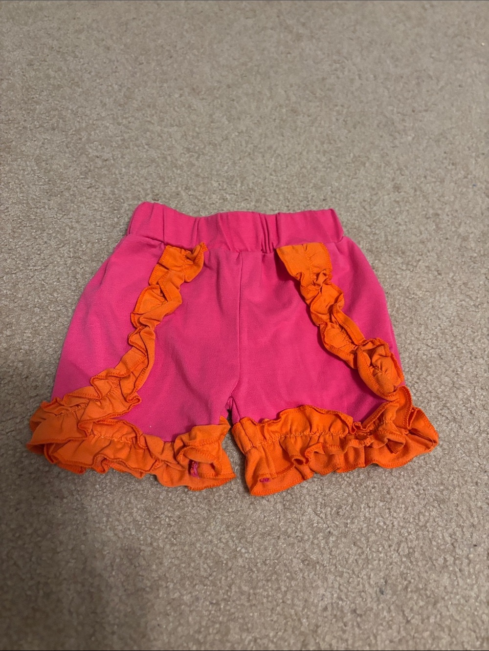 Girls Boutique Pink Ruffle Trim Shorts 3T